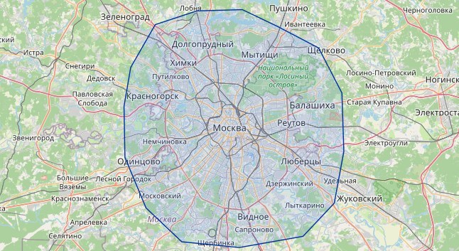 Карта округов обслуживания РемКомп